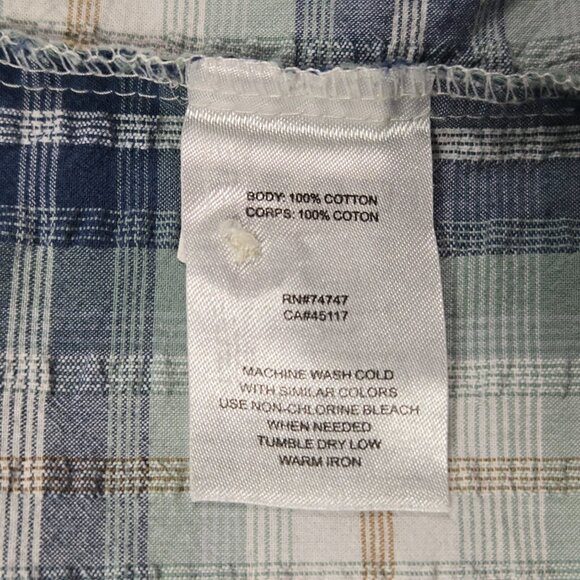 RedHead 4XL‎ Plaid Short Sleeve Button Shirt Cotton Bass Pro Outdoor Casual - Picture 9 of 10